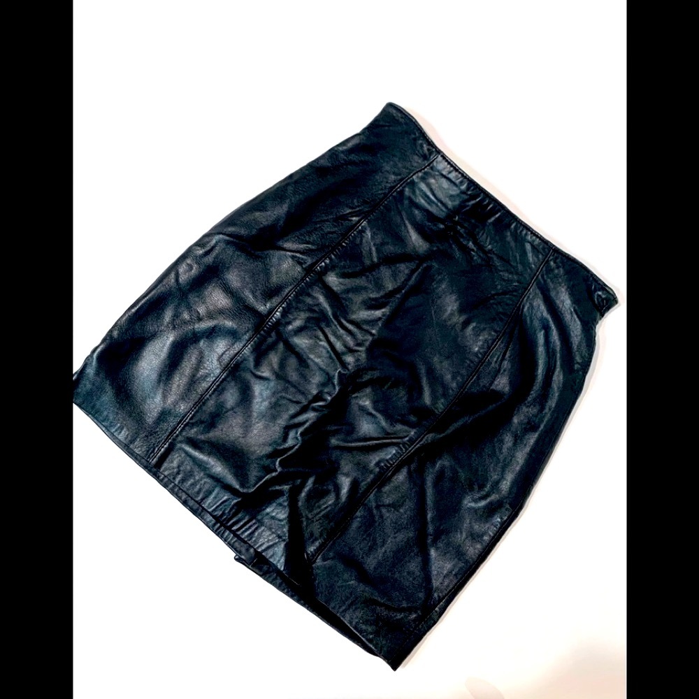 LORD&TAYLOR RETRO Genuine LambNappa Pencil Skirt